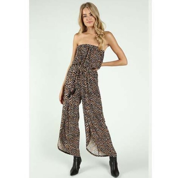 ASOS Pants - NWoT ASoS Wild Honey Cheetah Print Jumpsuit Sz M